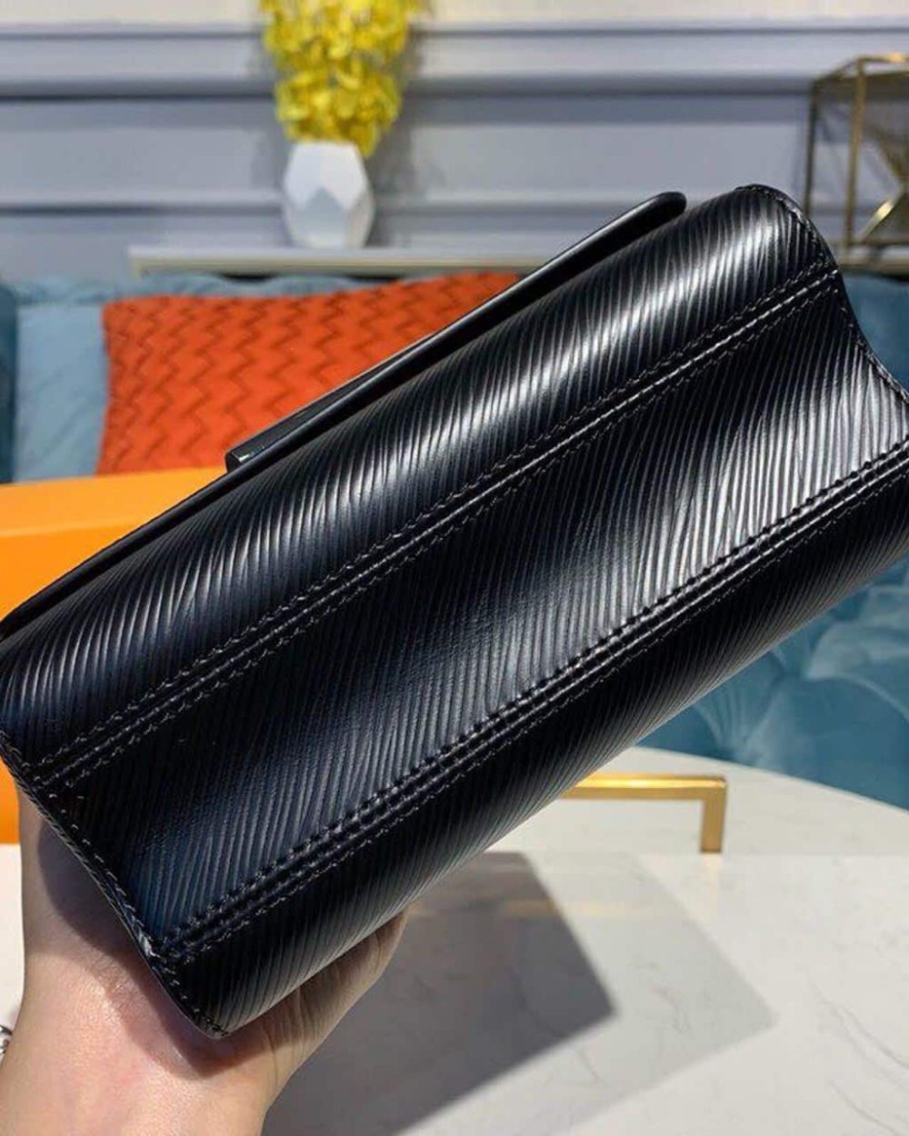 1:1 Replica Louis Vuitton LV Twist PM Epi Black Luxury Bag For Women M80836 - 7.5in/19cm