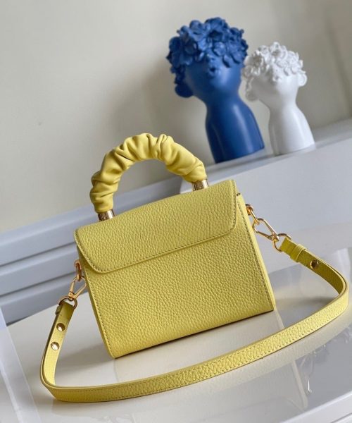 1:1 Replica Louis Vuitton LV Twist PM Ginger Yellow Luxury Bag For Women M58571 -  7.5in/19cm