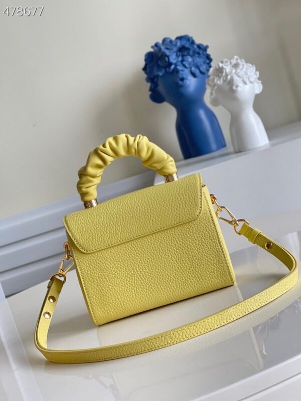 1:1 Replica Louis Vuitton LV Twist PM Ginger Yellow Luxury Bag For Women M58571 -  7.5in/19cm