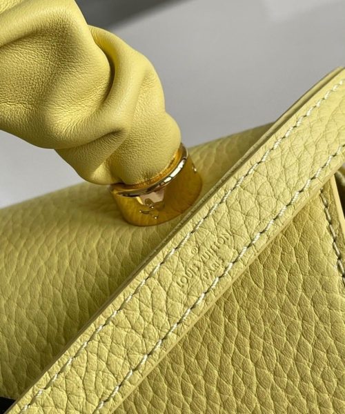 1:1 Replica Louis Vuitton LV Twist PM Ginger Yellow Luxury Bag For Women M58571 -  7.5in/19cm