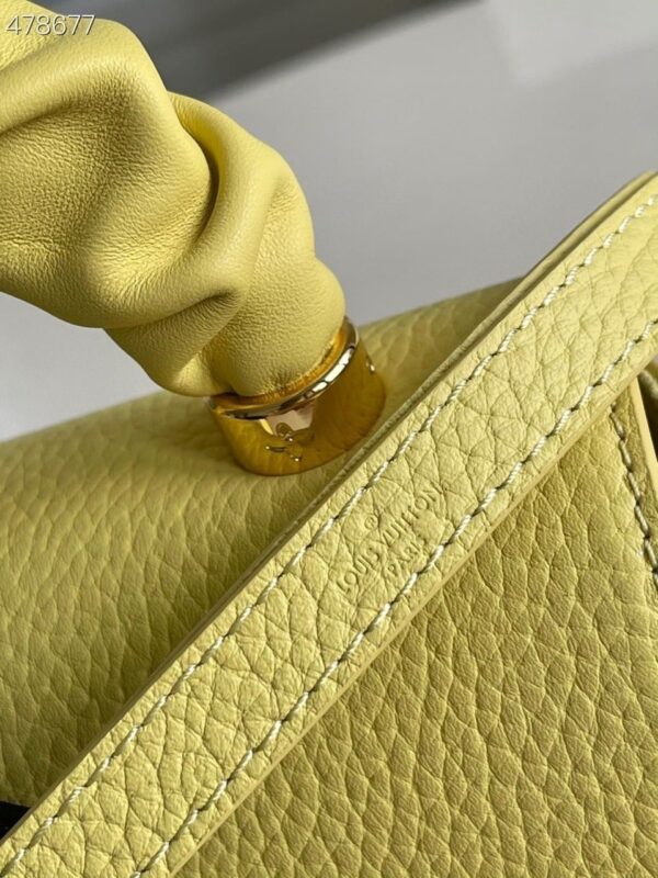 1:1 Replica Louis Vuitton LV Twist PM Ginger Yellow Luxury Bag For Women M58571 -  7.5in/19cm