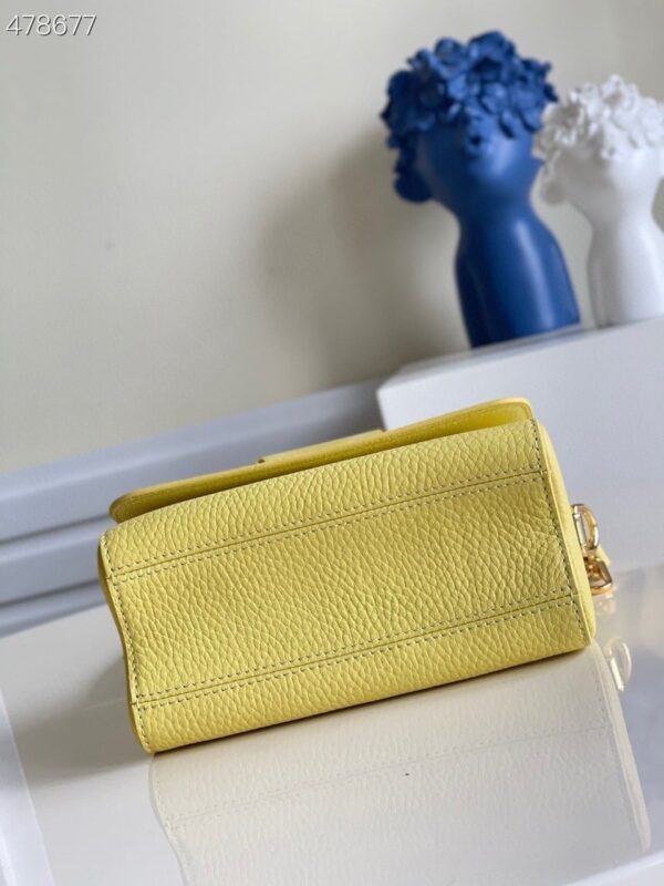 1:1 Replica Louis Vuitton LV Twist PM Ginger Yellow Luxury Bag For Women M58571 -  7.5in/19cm
