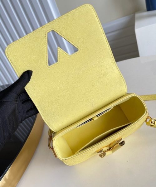 1:1 Replica Louis Vuitton LV Twist PM Ginger Yellow Luxury Bag For Women M58571 -  7.5in/19cm