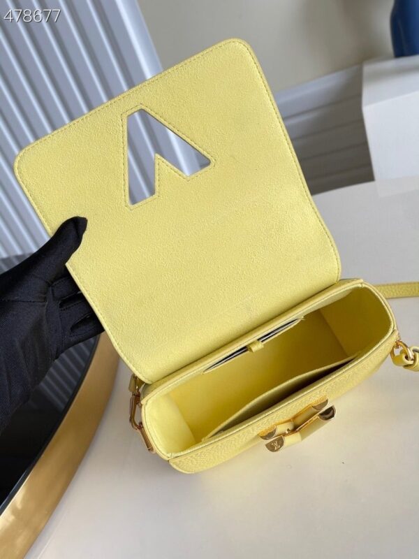 1:1 Replica Louis Vuitton LV Twist PM Ginger Yellow Luxury Bag For Women M58571 -  7.5in/19cm