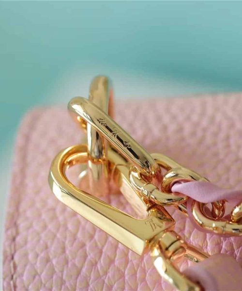 1:1 Replica Louis Vuitton LV Twist PM Grain Pink Luxury Bag For Women M20699 - 7.5in/19cm