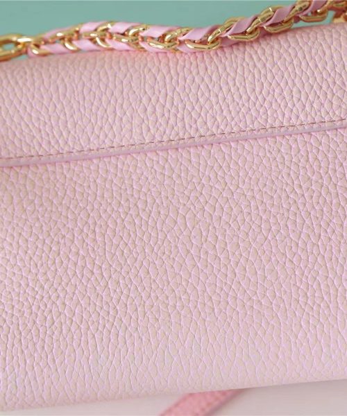 1:1 Replica Louis Vuitton LV Twist PM Grain Pink Luxury Bag For Women M20699 - 7.5in/19cm