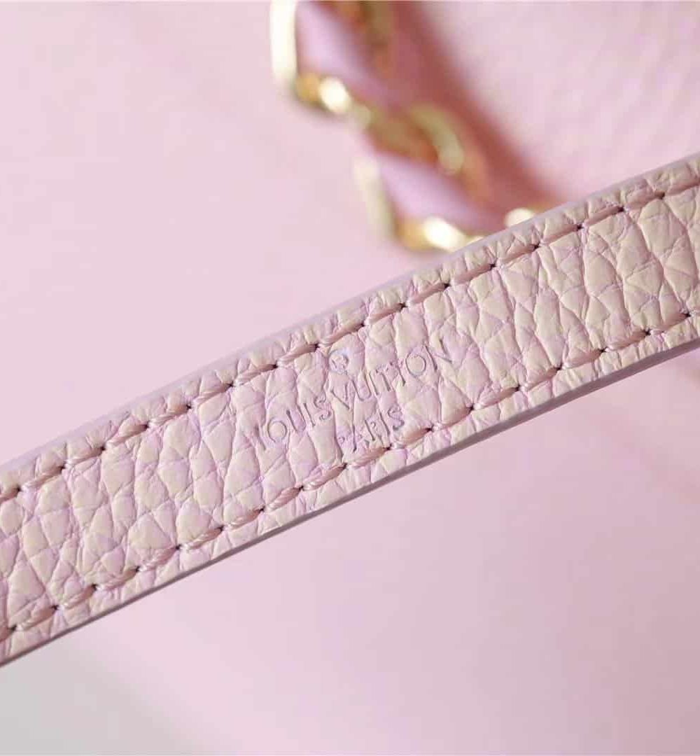 1:1 Replica Louis Vuitton LV Twist PM Grain Pink Luxury Bag For Women M20699 - 7.5in/19cm