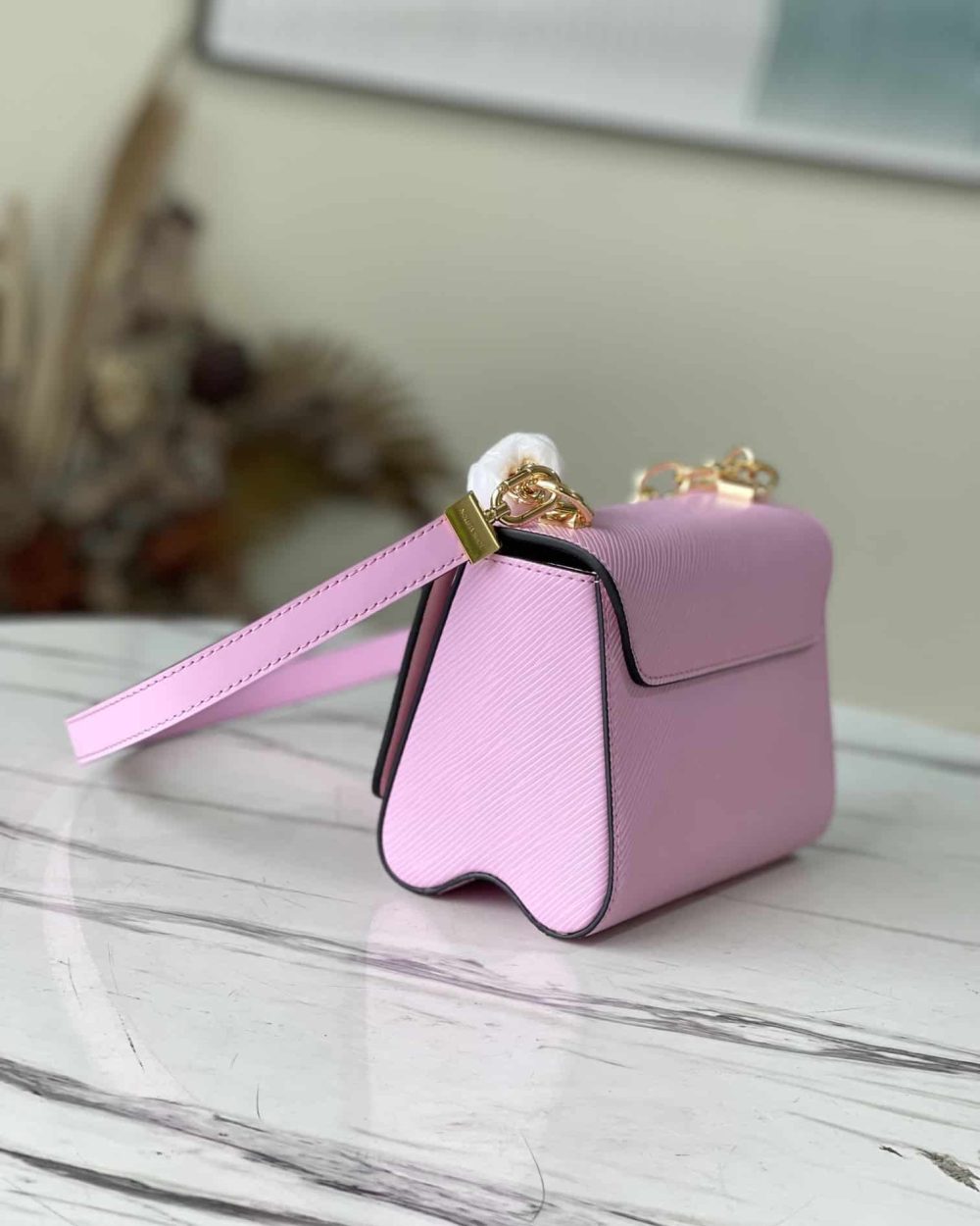 1:1 Replica Louis Vuitton LV Twist PM Monogram Flower Wisteria Purple Luxury Bag For Women M59405 - 9.1in/23cm