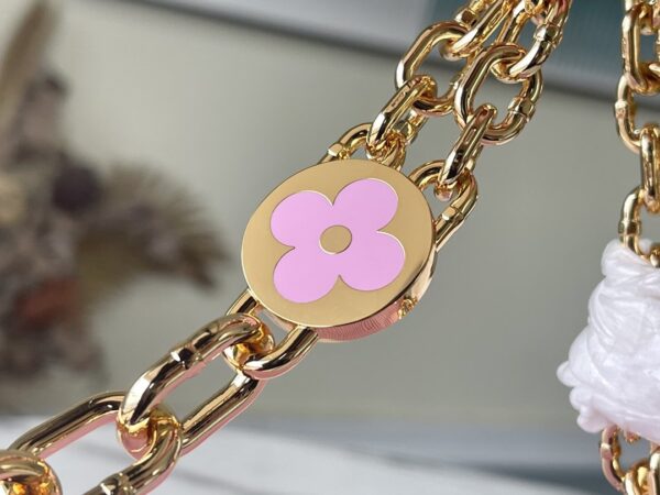 1:1 Replica Louis Vuitton LV Twist PM Monogram Flower Wisteria Purple Luxury Bag For Women M59405 - 9.1in/23cm