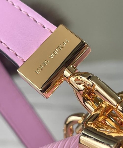 1:1 Replica Louis Vuitton LV Twist PM Monogram Flower Wisteria Purple Luxury Bag For Women M59405 - 9.1in/23cm