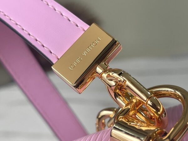 1:1 Replica Louis Vuitton LV Twist PM Monogram Flower Wisteria Purple Luxury Bag For Women M59405 - 9.1in/23cm