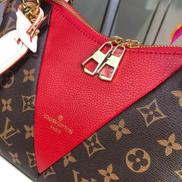 1:1 Replica Louis Vuitton LV V Tote BB Monogram Canvas Cerise Red Luxury Bag For Women M43966 - 10.6in/27cm
