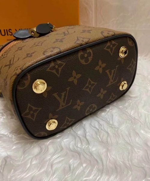 1:1 Replica Louis Vuitton LV Vanity PM Monogram And Monogram Reverse Canvas By Nicolas Ghesquiere Luxury Bag For Women M42264 - 7.5in/19cm