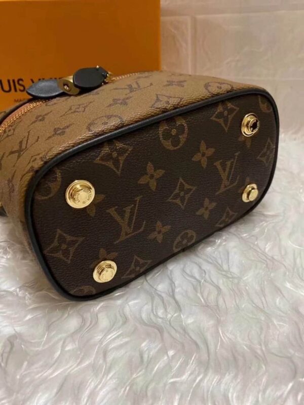 1:1 Replica Louis Vuitton LV Vanity PM Monogram And Monogram Reverse Canvas By Nicolas Ghesquiere Luxury Bag For Women M42264 - 7.5in/19cm