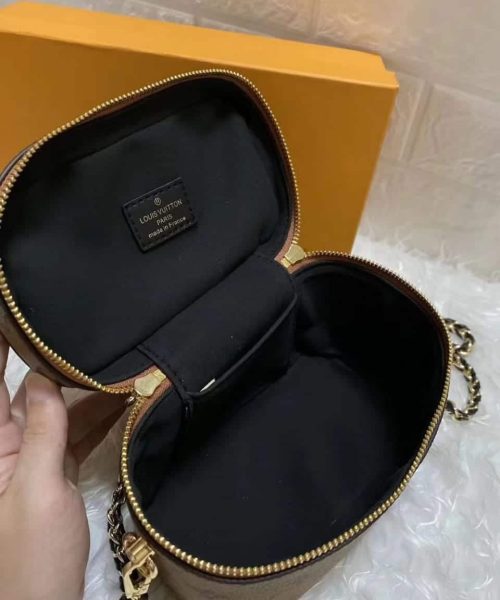 1:1 Replica Louis Vuitton LV Vanity PM Monogram And Monogram Reverse Canvas By Nicolas Ghesquiere Luxury Bag For Women M42264 - 7.5in/19cm