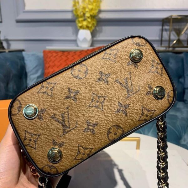1:1 Replica Louis Vuitton LV Vanity PM Monogram And Monogram Reverse Canvas By Nicolas Ghesquiere Luxury Bag For Women M45165 - 7.5in/19cm