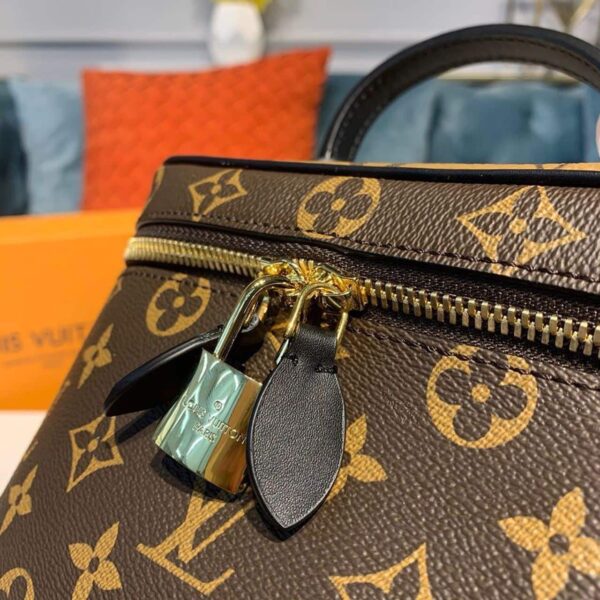 1:1 Replica Louis Vuitton LV Vanity PM Monogram And Monogram Reverse Canvas By Nicolas Ghesquiere Luxury Bag For Women M45165 - 7.5in/19cm