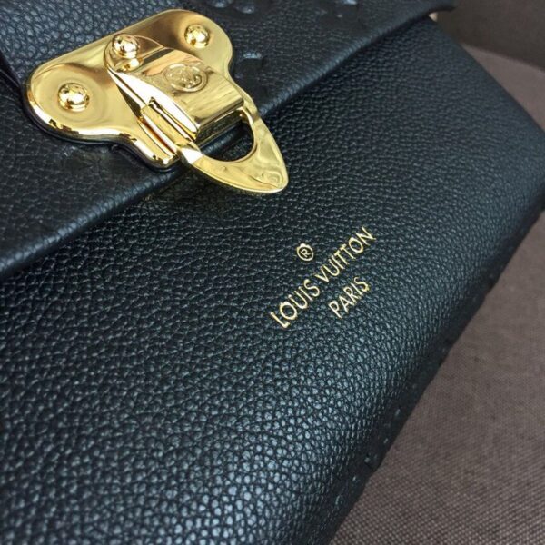 1:1 Replica Louis Vuitton LV Vavin MM Monogram Empreinte Black Luxury Bag For Women M44150 -  9.8in/25cm