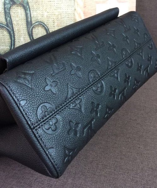 1:1 Replica Louis Vuitton LV Vavin MM Monogram Empreinte Black Luxury Bag For Women M44150 -  9.8in/25cm