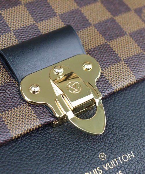 1:1 Replica Louis Vuitton LV Vavin PM Damier Ebene Canvas Black Luxury Bag For Women N40108 - 9.8in/25cm