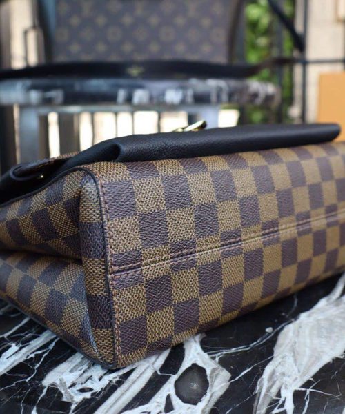 1:1 Replica Louis Vuitton LV Vavin PM Damier Ebene Canvas Black Luxury Bag For Women N40108 - 9.8in/25cm