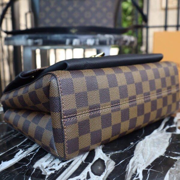 1:1 Replica Louis Vuitton LV Vavin PM Damier Ebene Canvas Black Luxury Bag For Women N40108 - 9.8in/25cm