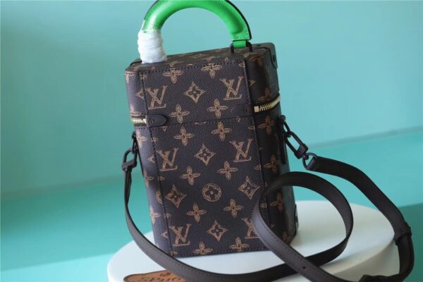 1:1 Replica Louis Vuitton LV Vertical Box Trunk Monogram Canvas Unique Bag For Men M59664 - 8.7in/22cm