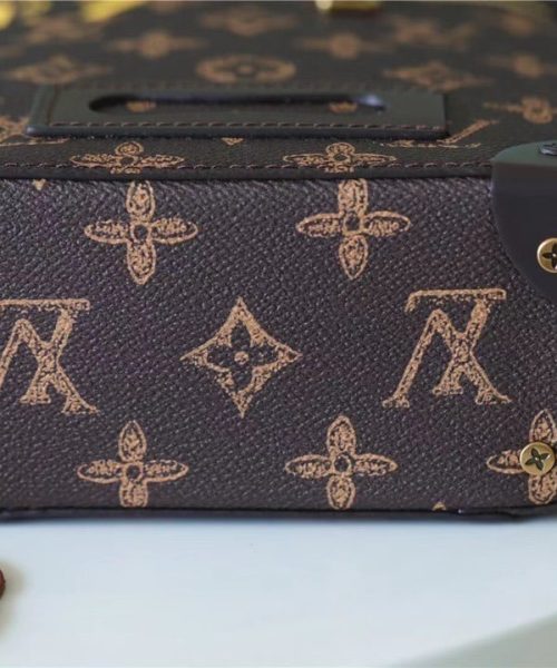 1:1 Replica Louis Vuitton LV Vertical Box Trunk Monogram Canvas Unique Bag For Men M59664 - 8.7in/22cm