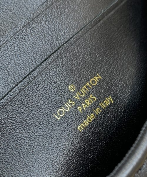 1:1 Replica Louis Vuitton LV Wallet on Strap Bubblegram Leather Black Exclusive Bag For Women M81398 - 7.9in/20cm