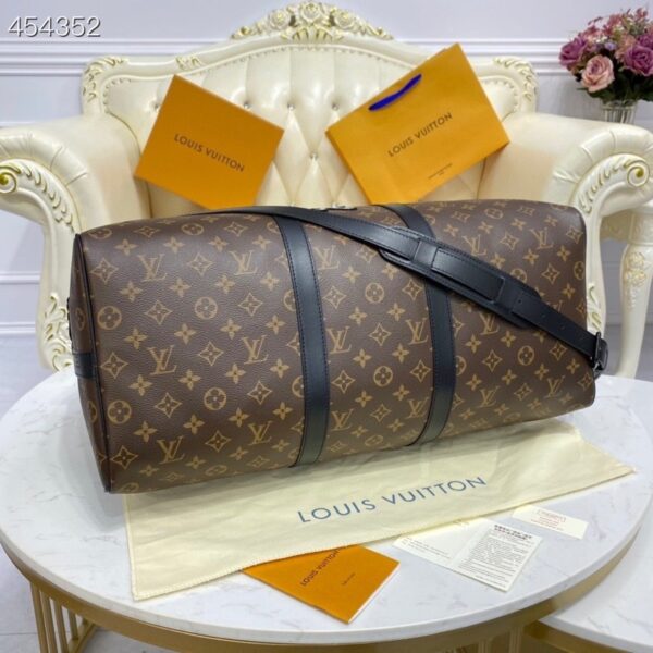 1:1 Replica Louis Vuitton LV Keepall Bandouliere 50 Monogram Canvas Essential Bag For Men M45616 - 19.7in/ 50cm