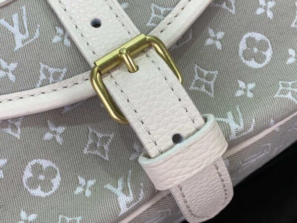 1:1 Replica Louis Vuitton LV Saumur MM Monogram Canvas Beige/Blue/Brown Luxury Bag For Women - 11.8in/30cm