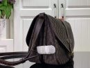 1:1 Replica Louis Vuitton LV Saumur MM Monogram Canvas Beige/Blue/Brown Luxury Bag For Women - 11.8in/30cm