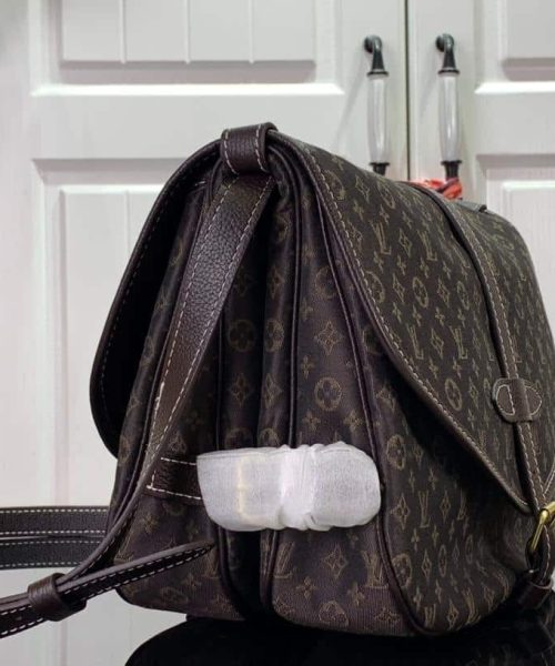 1:1 Replica Louis Vuitton LV Saumur MM Monogram Canvas Beige/Blue/Brown Luxury Bag For Women - 11.8in/30cm