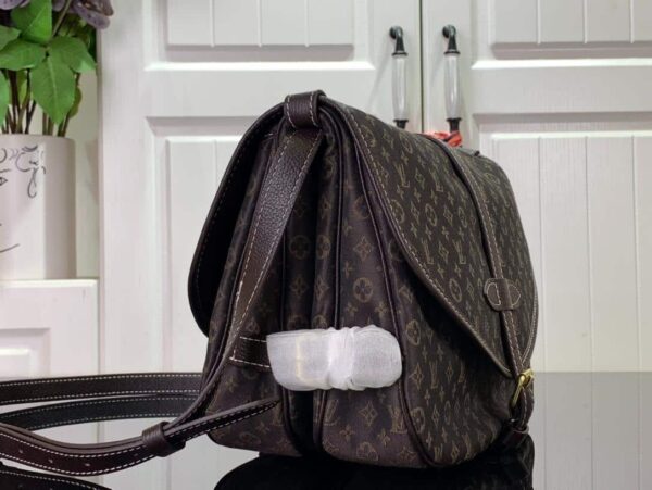 1:1 Replica Louis Vuitton LV Saumur MM Monogram Canvas Beige/Blue/Brown Luxury Bag For Women - 11.8in/30cm