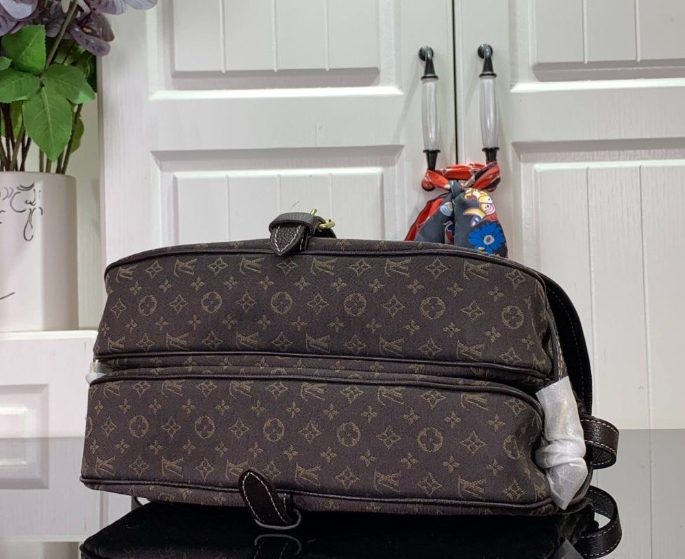 1:1 Replica Louis Vuitton LV Saumur MM Monogram Canvas Beige/Blue/Brown Luxury Bag For Women - 11.8in/30cm