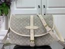 1:1 Replica Louis Vuitton LV Saumur MM Monogram Canvas Beige/Blue/Brown Luxury Bag For Women - 11.8in/30cm