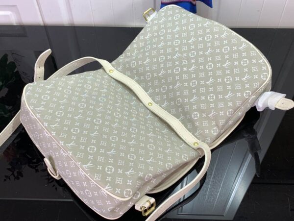 1:1 Replica Louis Vuitton LV Saumur MM Monogram Canvas Beige/Blue/Brown Luxury Bag For Women - 11.8in/30cm