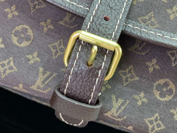 1:1 Replica Louis Vuitton LV Saumur MM Monogram Canvas Beige/Blue/Brown Luxury Bag For Women - 11.8in/30cm