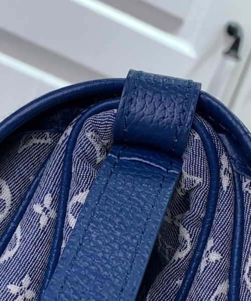 1:1 Replica Louis Vuitton LV Saumur MM Monogram Canvas Beige/Blue/Brown Luxury Bag For Women - 11.8in/30cm