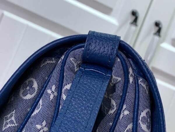 1:1 Replica Louis Vuitton LV Saumur MM Monogram Canvas Beige/Blue/Brown Luxury Bag For Women - 11.8in/30cm
