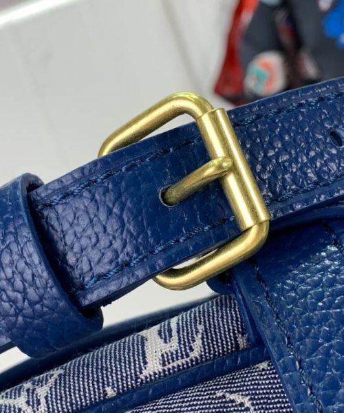 1:1 Replica Louis Vuitton LV Saumur MM Monogram Canvas Beige/Blue/Brown Luxury Bag For Women - 11.8in/30cm