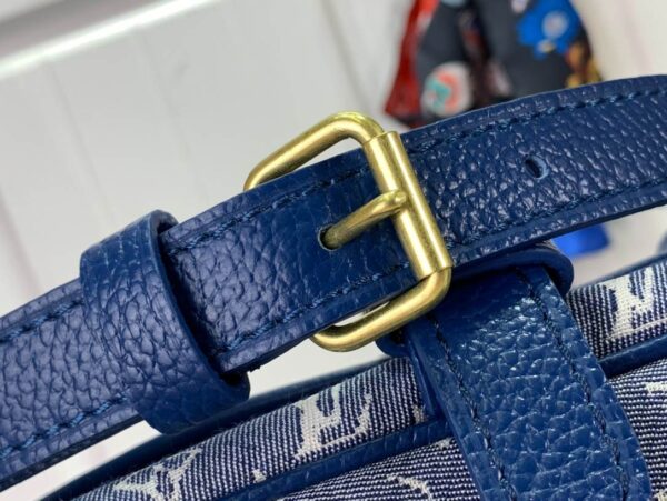 1:1 Replica Louis Vuitton LV Saumur MM Monogram Canvas Beige/Blue/Brown Luxury Bag For Women - 11.8in/30cm