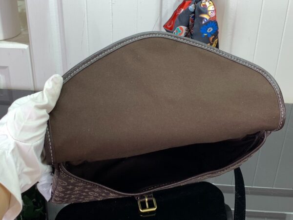 1:1 Replica Louis Vuitton LV Saumur MM Monogram Canvas Beige/Blue/Brown Luxury Bag For Women - 11.8in/30cm