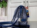 1:1 Replica Louis Vuitton LV Saumur MM Monogram Canvas Beige/Blue/Brown Luxury Bag For Women - 11.8in/30cm