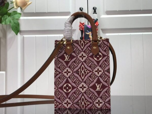 1:1 Replica Louis Vuitton LV Since 1854 Petit Sac Plat Red/Blue/Black Luxury Bag For Women - 17 cm/6.6 in