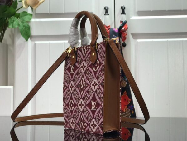 1:1 Replica Louis Vuitton LV Since 1854 Petit Sac Plat Red/Blue/Black Luxury Bag For Women - 17 cm/6.6 in