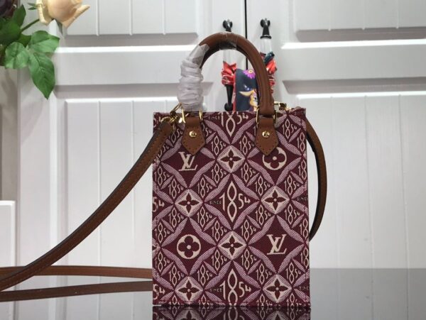 1:1 Replica Louis Vuitton LV Since 1854 Petit Sac Plat Red/Blue/Black Luxury Bag For Women - 17 cm/6.6 in