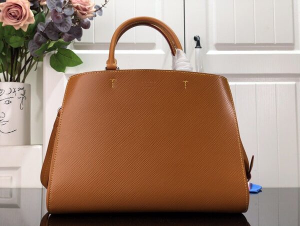 1:1 Replica Louis Vuitton LV Marelle Tote MM Epi Leather Black/Brown/Blue/Beige Luxurious Bag For Women M59954 - 11.8in/30cm