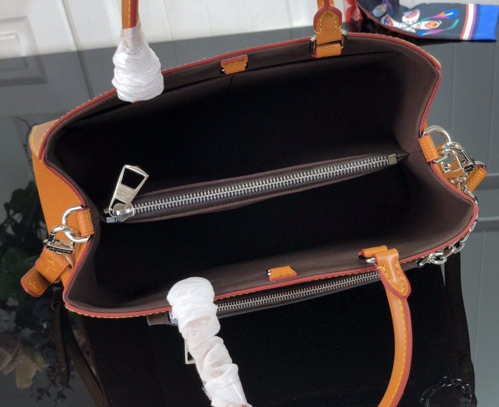 1:1 Replica Louis Vuitton LV Marelle Tote MM Epi Leather Black/Brown/Blue/Beige Luxurious Bag For Women M59954 - 11.8in/30cm