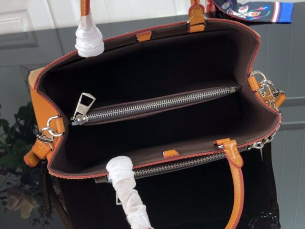 1:1 Replica Louis Vuitton LV Marelle Tote MM Epi Leather Black/Brown/Blue/Beige Luxurious Bag For Women M59954 - 11.8in/30cm